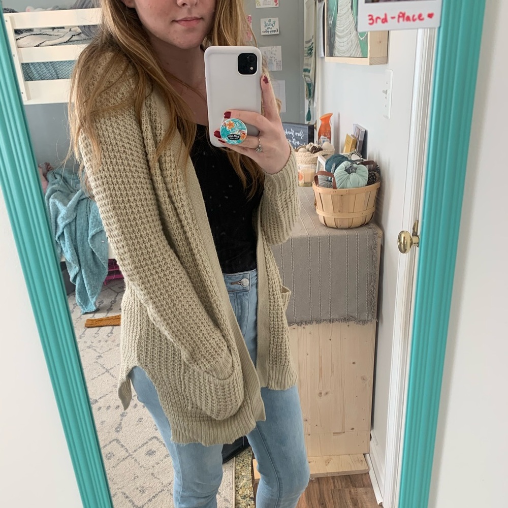 -oatmeal cardigan-